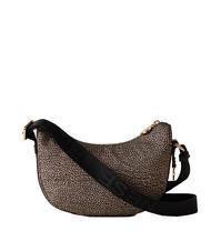 BORBONESE HOBO LUNA MINI ECO LINE Geanta de umar OP / NATURAL / NEGRU - Genți femei - 3