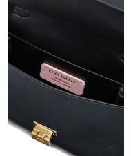 COCCINELLE ARLETTIS Mini geanta din piele texturata albastru miezul nopții - Genți femei - 4