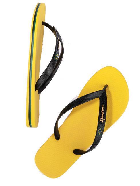 CLAS BRASIL II AD  Papuci flip-flop galben/negru - Pantofi bărbați