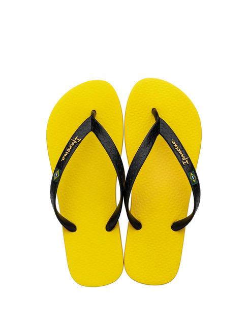 CLAS BRASIL II AD  Papuci flip-flop galben/negru - Pantofi bărbați
