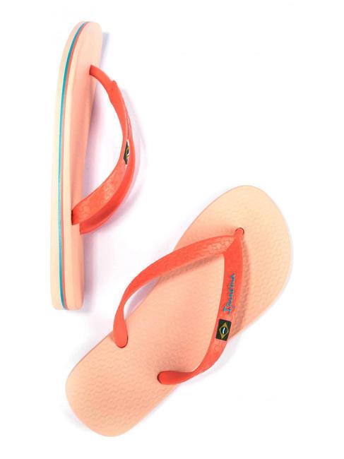 CLAS BRASIL II  Papuci flip-flop bej/portocaliu - Pantofi femei