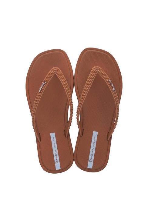 SOLAR Papuci flip-flop maro/maro - Pantofi femei