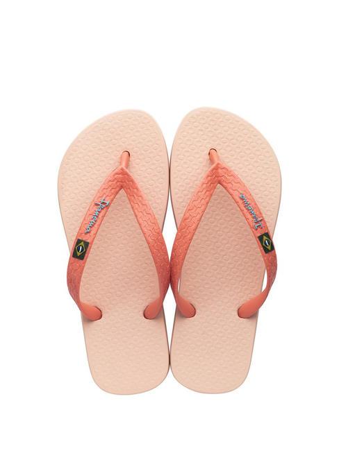 CLAS BRASIL II  Papuci flip-flop bej/portocaliu - Pantofi femei