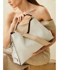GIANNI CHIARINI AURORA Geanta de mana din piele cu husa nisip-natura - Genți femei - 6