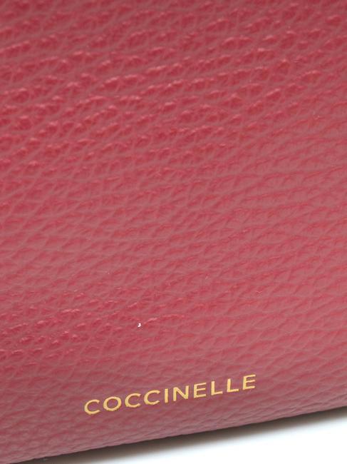 MAGIE Geantă mică de umăr din piele roșu granat - Genți femei