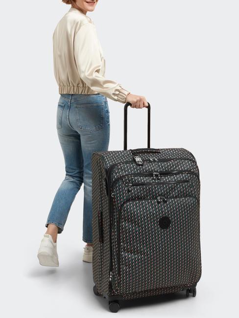 NEW YOURI SPIN L Cărucior de dimensiuni mari 3d k roz - Trolere semirigide