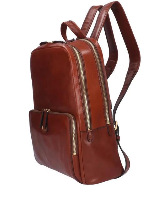 STORY Rucsac pentru PC de 13", din piele BROWN - Rucsacuri pentru laptop
