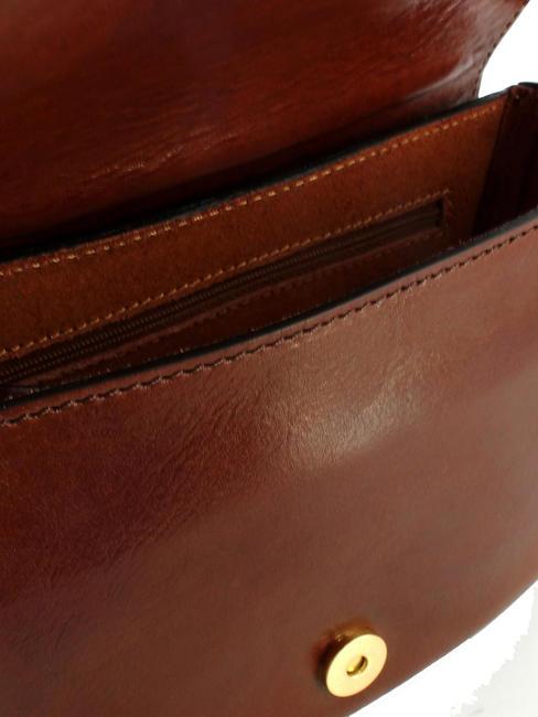 VITTORIA Geanta mini de umar, din piele BROWN - Genți femei