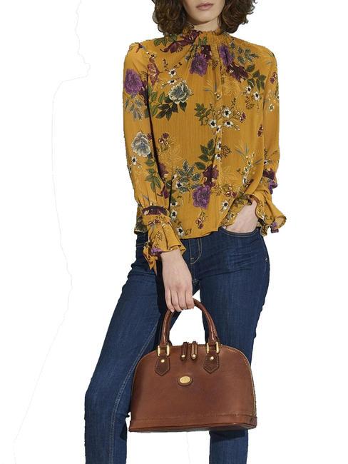 STORY  Bugatti manual, cu curea de umar, din piele BROWN - Genți femei