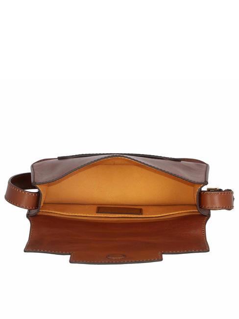 LUCREZIA Geanta de umar, din piele BROWN - Genți femei