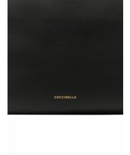 COCCINELLE BOHEME GRANA DOUBLE Geanta de mana, cu bareta de umar, din piele noir/cuir - Genți femei - 5