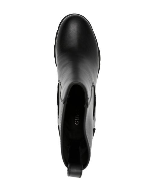 XENO Botine inalte cu platforma BLACK - Pantofi femei