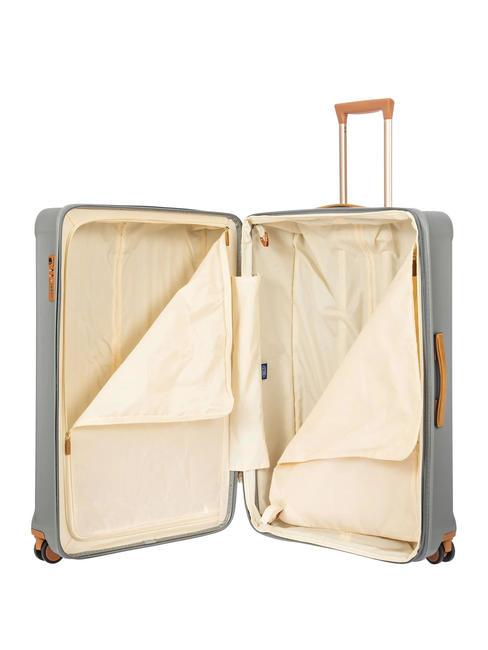 CAPRI Cărucior foarte mare cu port USB SILVER - Trolere rigide