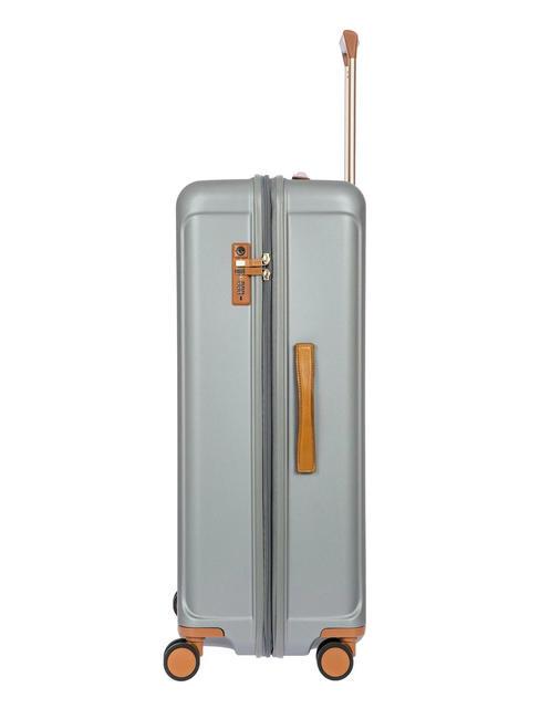 CAPRI Cărucior foarte mare cu port USB SILVER - Trolere rigide