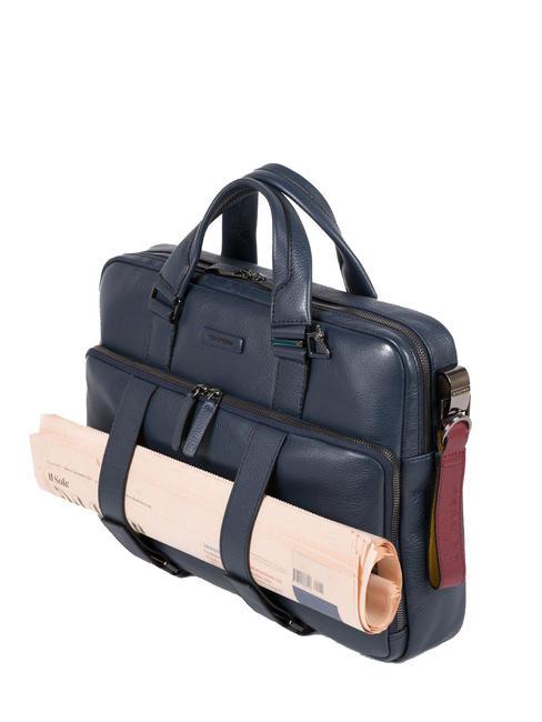 MODUS RESTYLING Servieta din piele pentru pc 14" albastru - Serviete birou