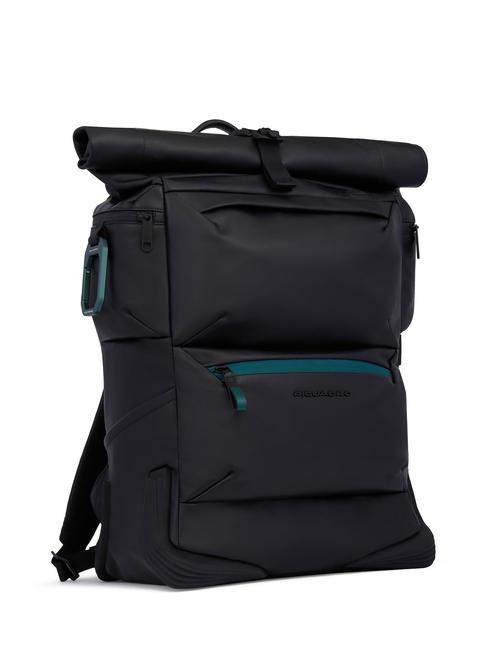 CORNER 2.0 SPECIALE  Rucsac pentru laptop de 15,6", din piele, cu husa de ploaie negru - Rucsacuri pentru laptop