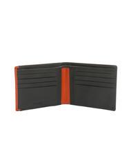 SPALDING STRIPE portofel din piele de 8cc maro/portocaliu - Portofele bărbați - 2