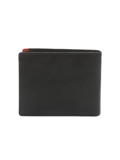 STRIPE portofel din piele de 8cc maro/portocaliu - Portofele bărbați