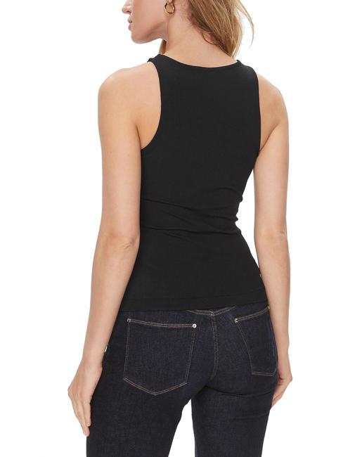 ROUND GUENDALINA Top cu logo-ul frontal jetbla - tricou