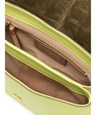 GIANNI CHIARINI HELENA ROUND Geanta din piele cu clapa lumină însorită - Genți femei - 5