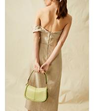 GIANNI CHIARINI HELENA ROUND Geanta din piele cu clapa lumină însorită - Genți femei - 6