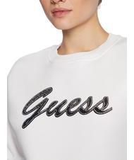 GUESS LOGO Hanorac cu imprimeu logo alb purpuriu - Hanorace pentru femei - 3