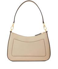 RALPH LAUREN DANNI Geanta de umar, cu bareta de umar, din piele bej deschis29 - Genți femei - 2