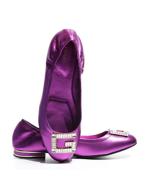 MICKLE Balerini din piele fucsie - Pantofi femei