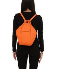 LESAC TRIO Rucsac din piele ciocanita portocale - Genți femei - 5