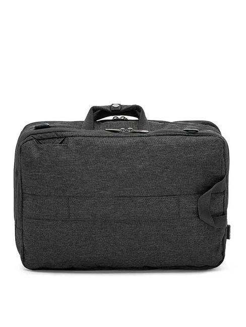 MILLENNIUM Geanta rucsac cu 3 fermoare, suport laptop de 15,6". negru - Serviete birou