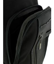 PIQUADRO BRIEF 2 Rucsac cu un singur umăr negru - Rucsacuri pentru laptop - 4