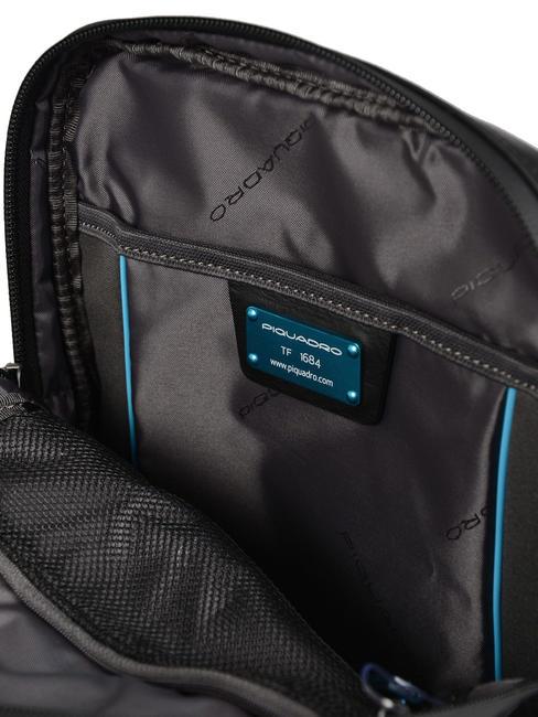 URBAN Geanta de piele negru - Genți de umăr bărbați