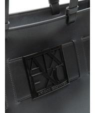 ARMANI EXCHANGE A|X BUCKLE Geantă shopper de umăr negru - Genți femei - 3