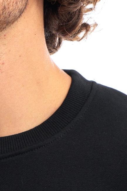 MENDIL Hanorac cu g&acirc;t crew negru2 - hanorace