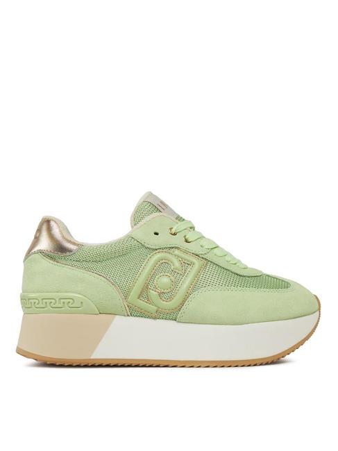 DREAMY 02 Adidași cu platformă verde deschis/aur deschis - Pantofi femei