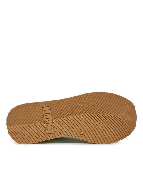 DREAMY 02 Adidași cu platformă verde deschis/aur deschis - Pantofi femei