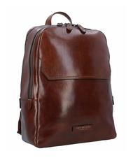 THE BRIDGE WILLIAMSBURG Rucsac din piele pentru laptop de 15,6". - Rucsacuri pentru laptop