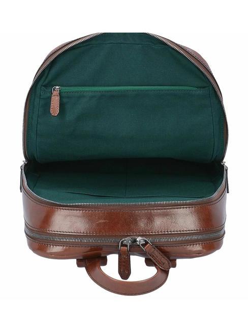 WILLIAMSBURG Rucsac din piele pentru laptop de 15,6". maro 14/ruteniu paladiu - Rucsacuri pentru laptop