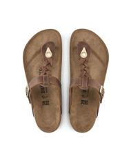 BIRKENSTOCK GIZEH Flip-flops din piele coniac - Pantofi unisex - 3