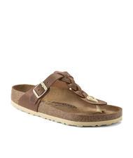 BIRKENSTOCK GIZEH Flip-flops din piele coniac - Pantofi unisex - 4
