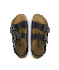 BIRKENSTOCK MILANO Sandale papuci Birko-Flor negru - Pantofi unisex - 3