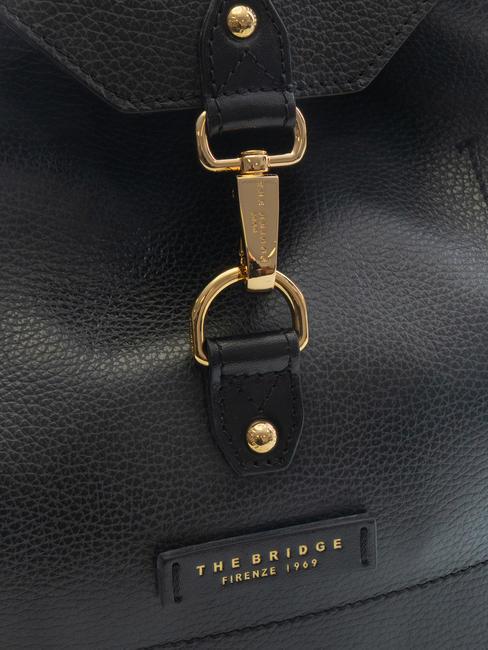 CORE SOFT Rucsac din piele Negru de aur - Genți femei