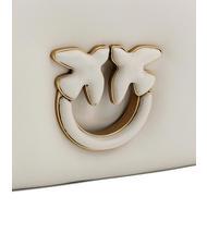 PINKO LOVE CLICK PUFF Mini geanta de umar din piele culoare alb + bloc alb - Genți femei - 4