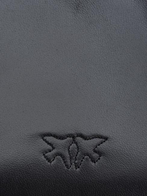 LOVE CLICK PUFF Mini geanta de umar din piele culoare bloc de limuzină neagră - Genți femei