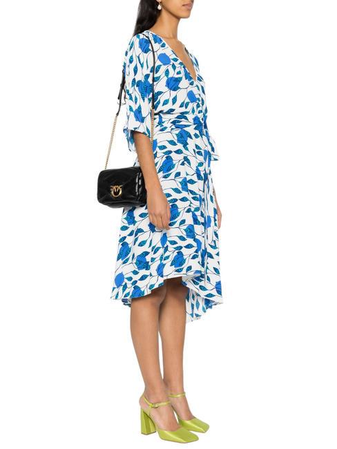 LOVE CLICK PUFF Mini geanta din piele matlasata aur negru-vechi - Genți femei