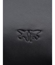 PINKO LOVE CLICK PUFF CLASSIC Geanta de umar din piele culoare bloc de limuzină neagră - Genți femei - 4