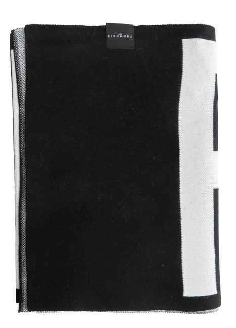 ZAMIG Eșarfă cu logo-ul maxi negru/negru - Eșarfe