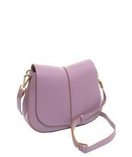 GIANNI CHIARINI HELENA ROUND Geanta din piele cu curea dubla de umar argile violet - Genți femei - 3