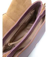 GIANNI CHIARINI HELENA ROUND Geanta din piele cu curea dubla de umar argile violet - Genți femei - 6