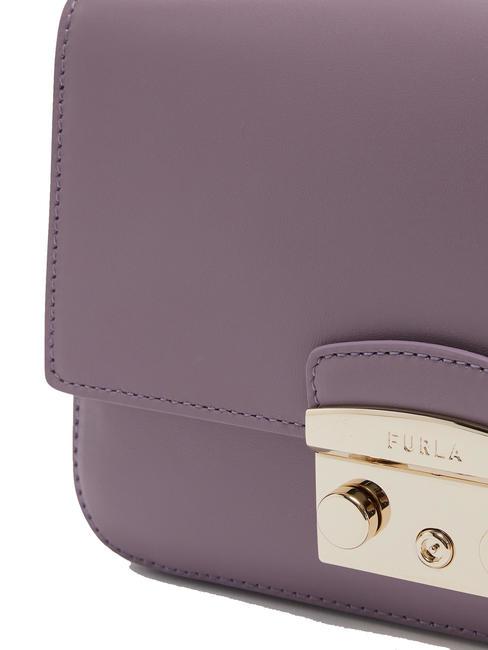 METROPOLIS Geanta S mini din piele aură - Genți femei